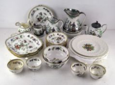 A collection of 19th century ceramics including Beech & Hancock Pekin pattern jugs and pots,