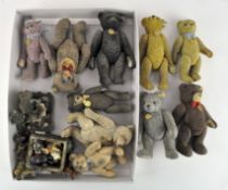 A collection of Steiff ceramic/resin figures, including bears,