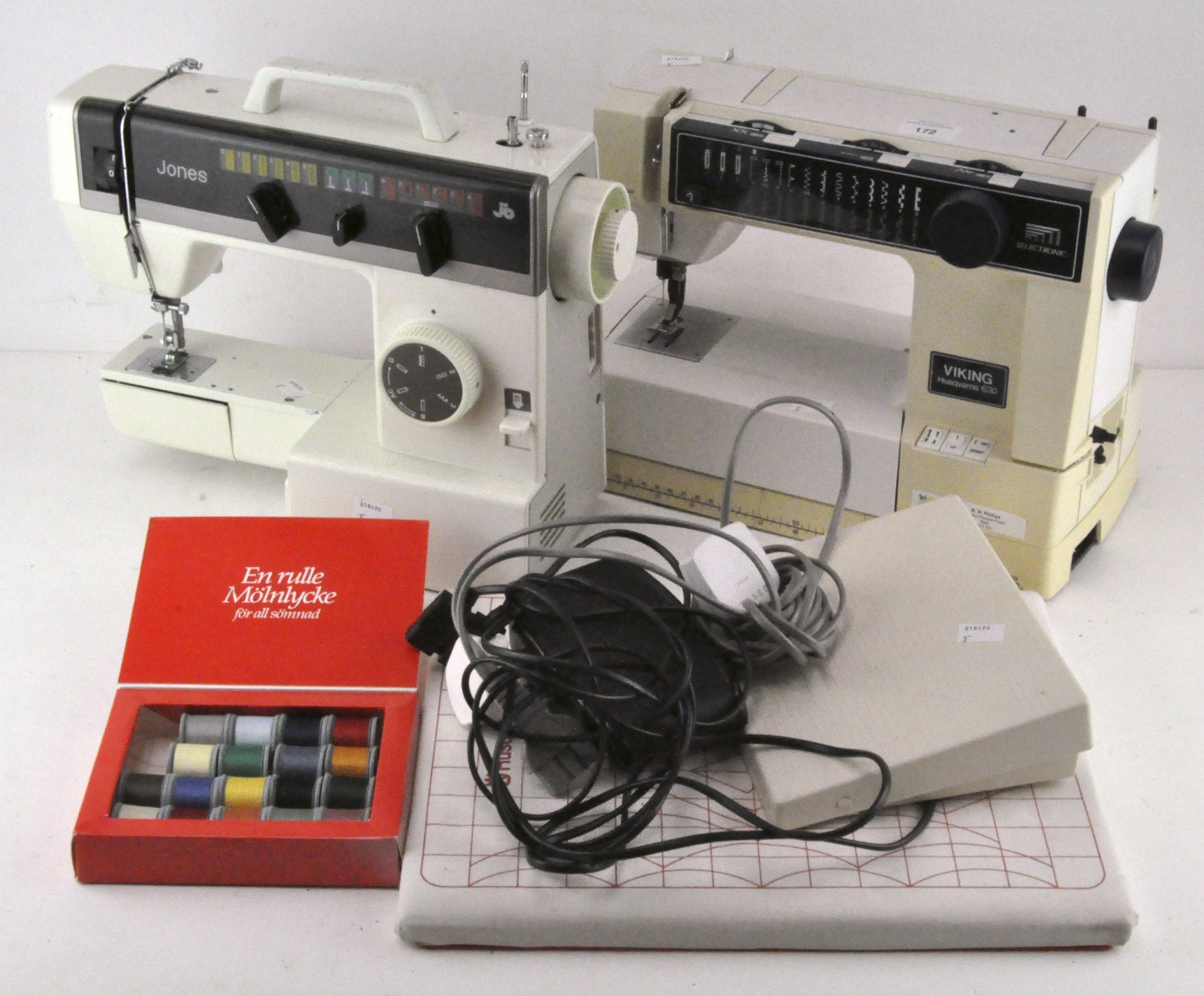 Two sewing machines,