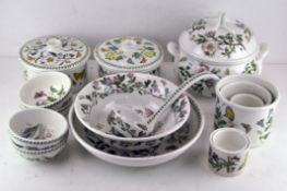 A collection of Portmeirion china,