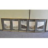 Five framed Balfour-Browne stag prints