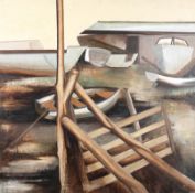 Petrina Brawn, 'No. 1 Boat Yard', oil on canvas,