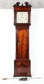 A mahogany longcase clock, 19th century, the 13" painted dial inscribed Houghton Chorley,