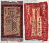 Two Baluch Prayer rugs,