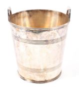 A Roberts & Belk silver plated champagne bucket, mid 20th century,