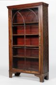 A 19th century mahogany glazed bookcase,