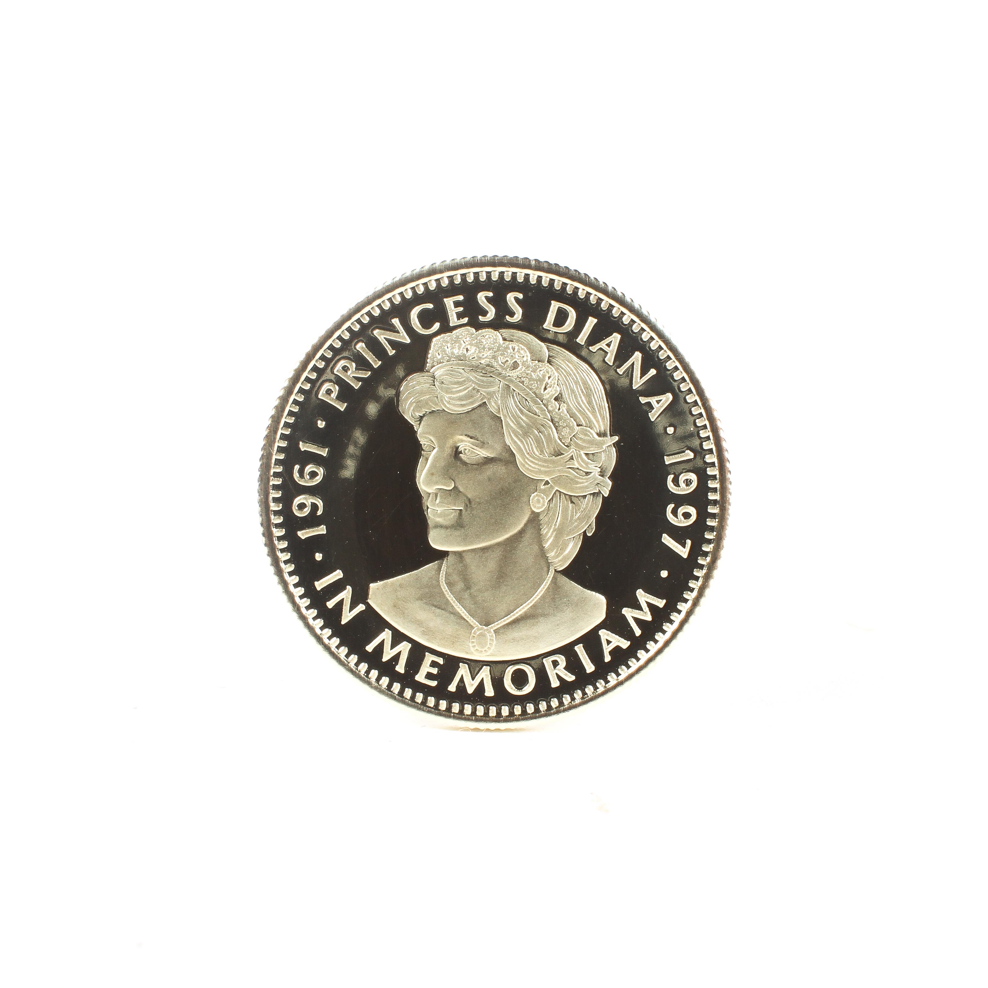 A commemorative 14ct gold $50 proof coin "In honour of Princess Diana, Princess of Wales, - Image 2 of 3