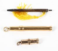 Three 19th and 20th century propelling pencils,