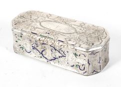 A Continental white metal box,