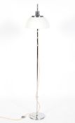 Harvey I Guzzini, 1970's Italian Faro floor standing lamp, white perspex shade,