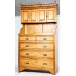 An Aesthetic style dresser, honey oak,
