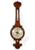 A Victorian barometer by J. Crouch, Glastonbury,