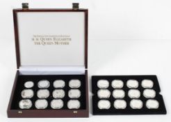 A collection of commemorative H.M Queen Elizabeth, the Queen Mother silver proof coins,