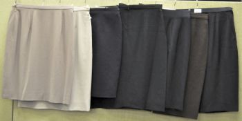 Three Georgio Armani skirts in black and grey,