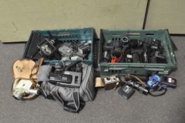 A large quantity of cine cameras, film cameras, lenses and accessories, including: Pentax, Sony,