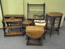 A group of late 19th/early 20th century furniture
