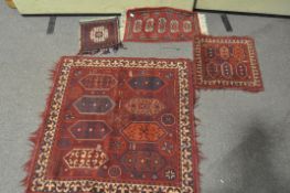 Four small Eastern prayer rugs, 20th century,