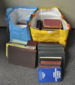 A large quantity of books regarding Judaism and Christianity