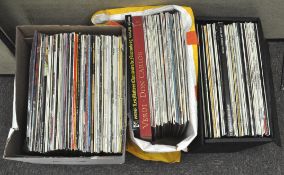 A large quantity of classical and pop/rock records,
