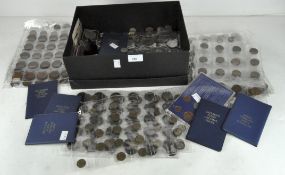 A large collection of coins, mostly 20th century,