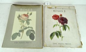 Two books, Pierre-Joseph Redoute, Roses and Roses 2, The Ariel Press,