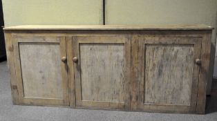A 20th Century pine kitchen dresser base or sideboard,