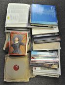 A large quantity of classical records, including pieces by Rachmaninoff, Beethoven,