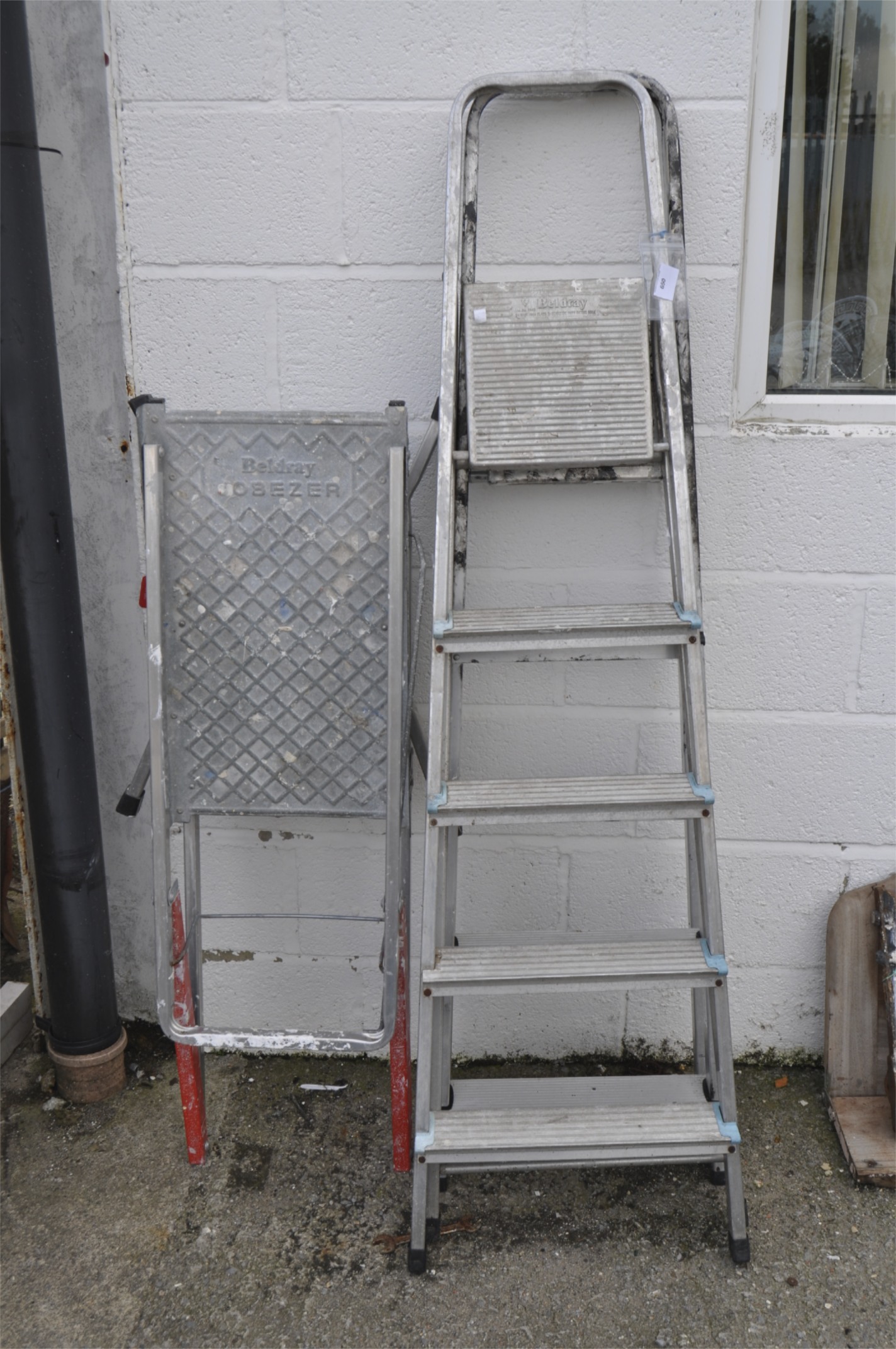 A Beldray five tread step ladder, another similar together with a platform step ladder, - Image 2 of 2