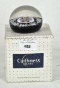 A vintage Caithness glass paperweight, millefiori pattern, signed and dated 1962,