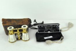 Two pairs of opera glasses