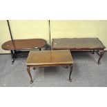 A group of three sofa tables,