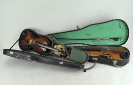 Two contemporary violins,