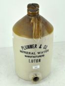 A large Plummer & Co Luton mineral water jar,