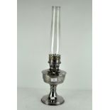 A vintage Aladdin "23" oil lamp, with original glass funnel,