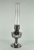 A vintage Aladdin "23" oil lamp, with original glass funnel,