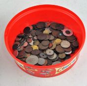 A quantity of assorted coins, mostly European,