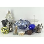 A selection of 20th century ceramics and collectables, including a silver plated teapot,