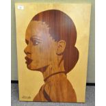 A hand inlaid wooden picture, 'Mulloto' made by the premier Artisan in Sorrento,