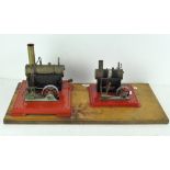 Two Mamod stationary steam engines,