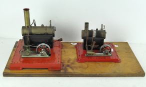 Two Mamod stationary steam engines,