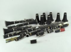 Assorted loose clarinet parts