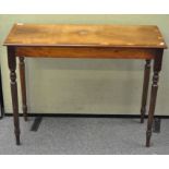 A 20th century rectangular cross banding inlaid side table,