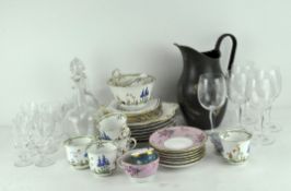 A selection of assorted ceramics and glassware,