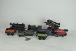 A selection of Hornby O Gauge clockwork tank locomotive projects,