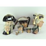 A collection of Royal Doulton Character jugs