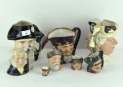 A collection of Royal Doulton Character jugs