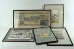 Assorted vintage prints of animals,