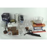 Assorted glassware and collectables,