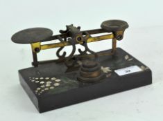 A set of Victorian S Mordan & Co scales