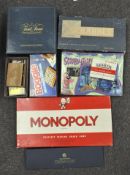 A selection of vintage board games and collectables, to include marbles and cards,